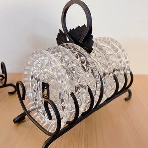 Seebachhutte Bleikristall Germany Crystal Coaster Set